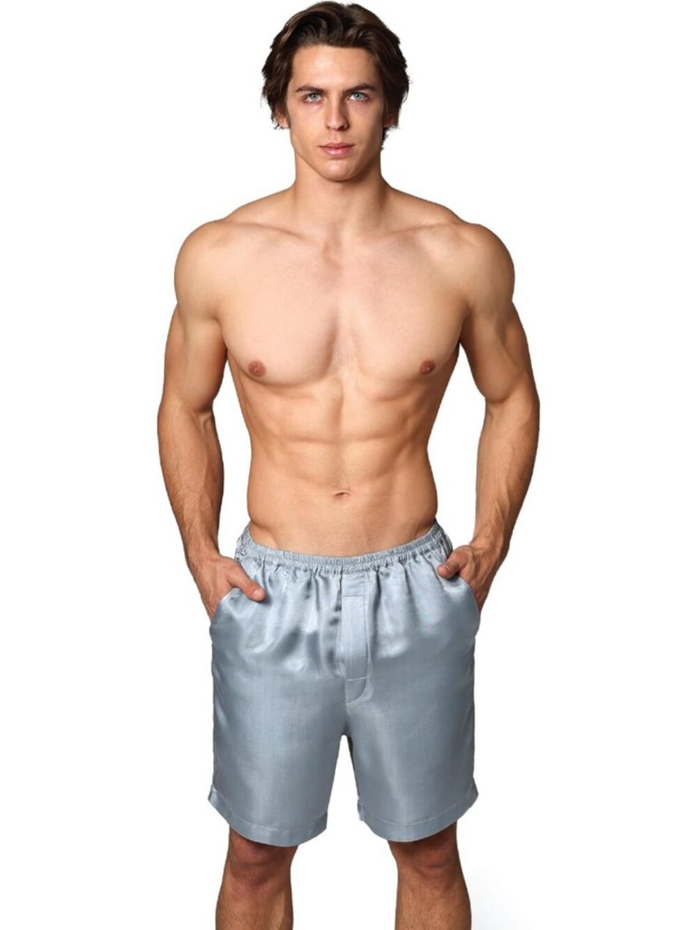 Luxury Silk Boxer Shorts for Men, 27mm Soft Washable Natural Silk, Artisan